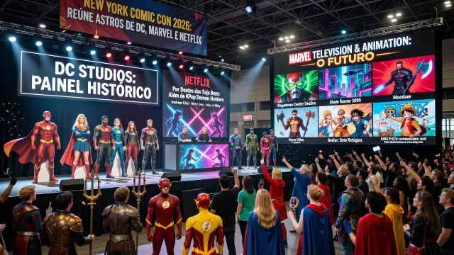 New York Comic Con 2026 Reúne Astros de DC, Marvel e Netflix